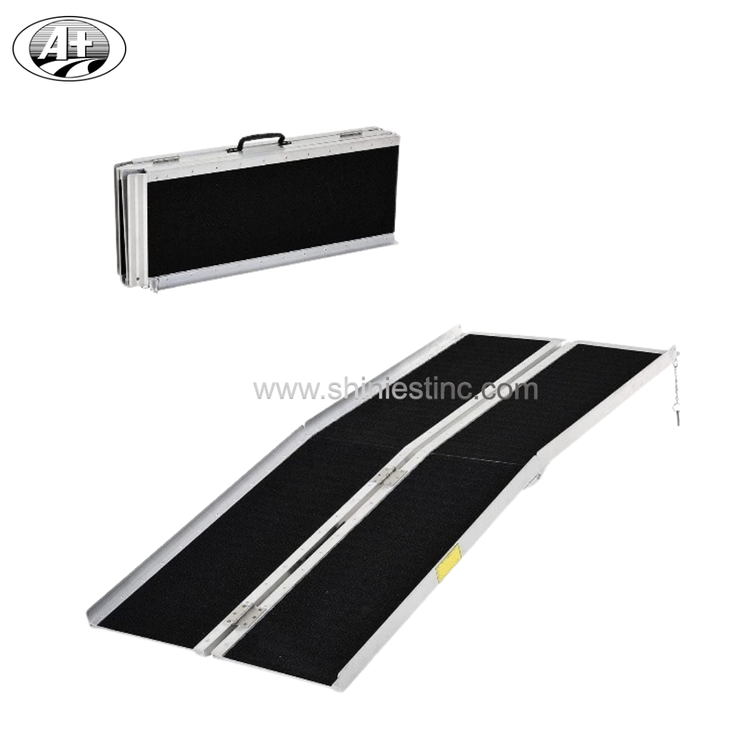 Heavy Duty Tri-Fold Aluminum Portable Wheelchair Ramp for Mobility Scooters