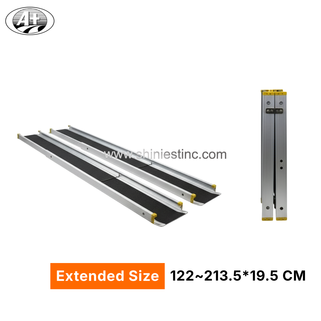 Portable Aluminum Folding and Telescoping Loading Ramp for ATV and Wheelchair